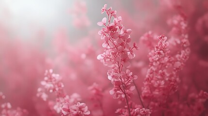 Naklejka premium Pink Flowers in Soft Light