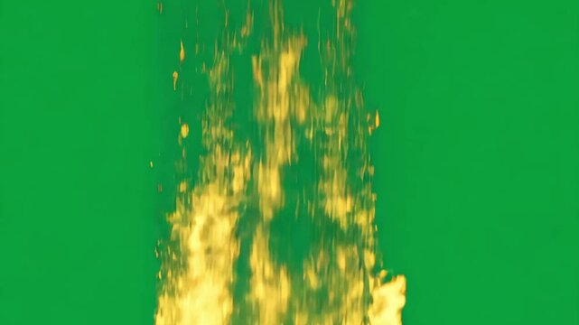 Dynamic orange and yellow sparks bur