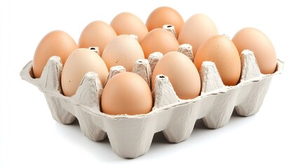 Dozen eggs in carton 