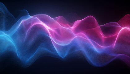 Fototapeta premium Abstract vibrant waves of light