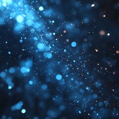 Obraz premium Abstract Blue Light Particles
