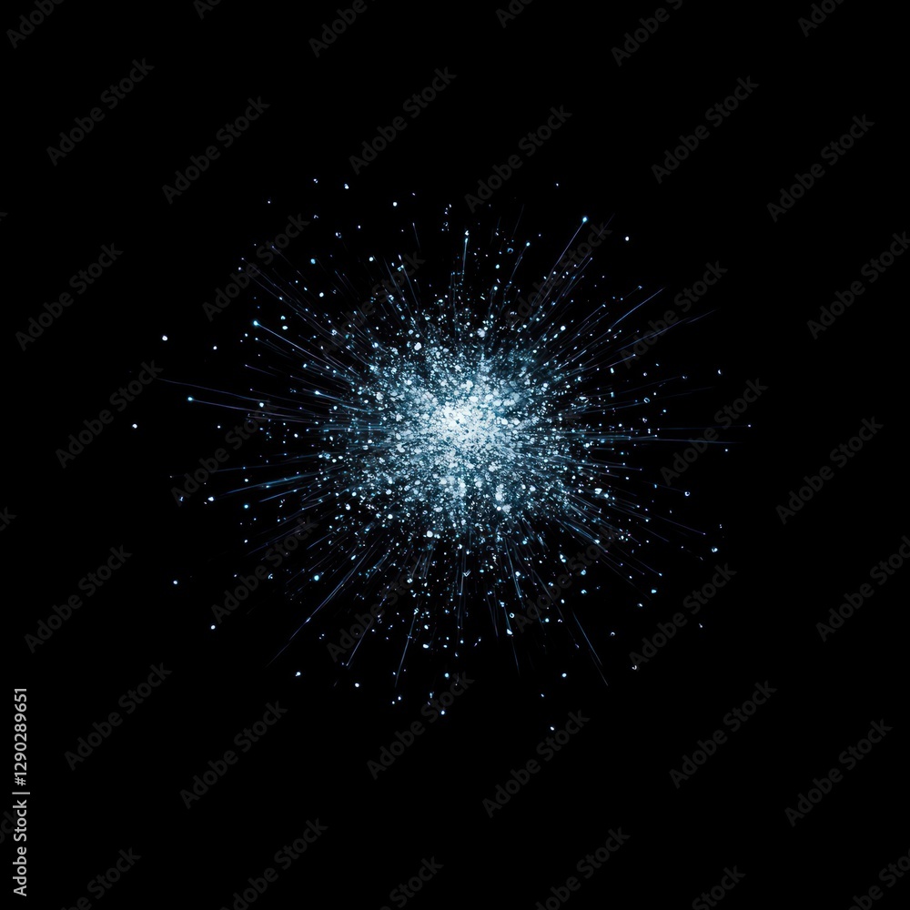 Wall mural glow element effect universe light space.