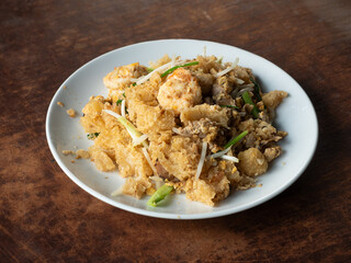 dish of stir fried fish maw
