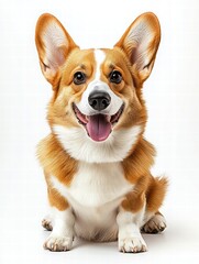 Adorable corgi dog relaxing comfortably in a cozy spot with a happy expression and a bright, cheerful attitude