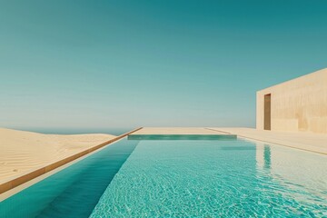 Sand dune desert outdoors luxury hotel.