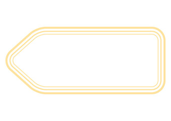 黄色のタグ風見出しフレーム