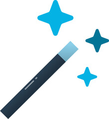 Magic wand flat icon