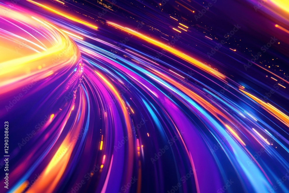 Wall mural cyber security elements digital technology futuristic.
