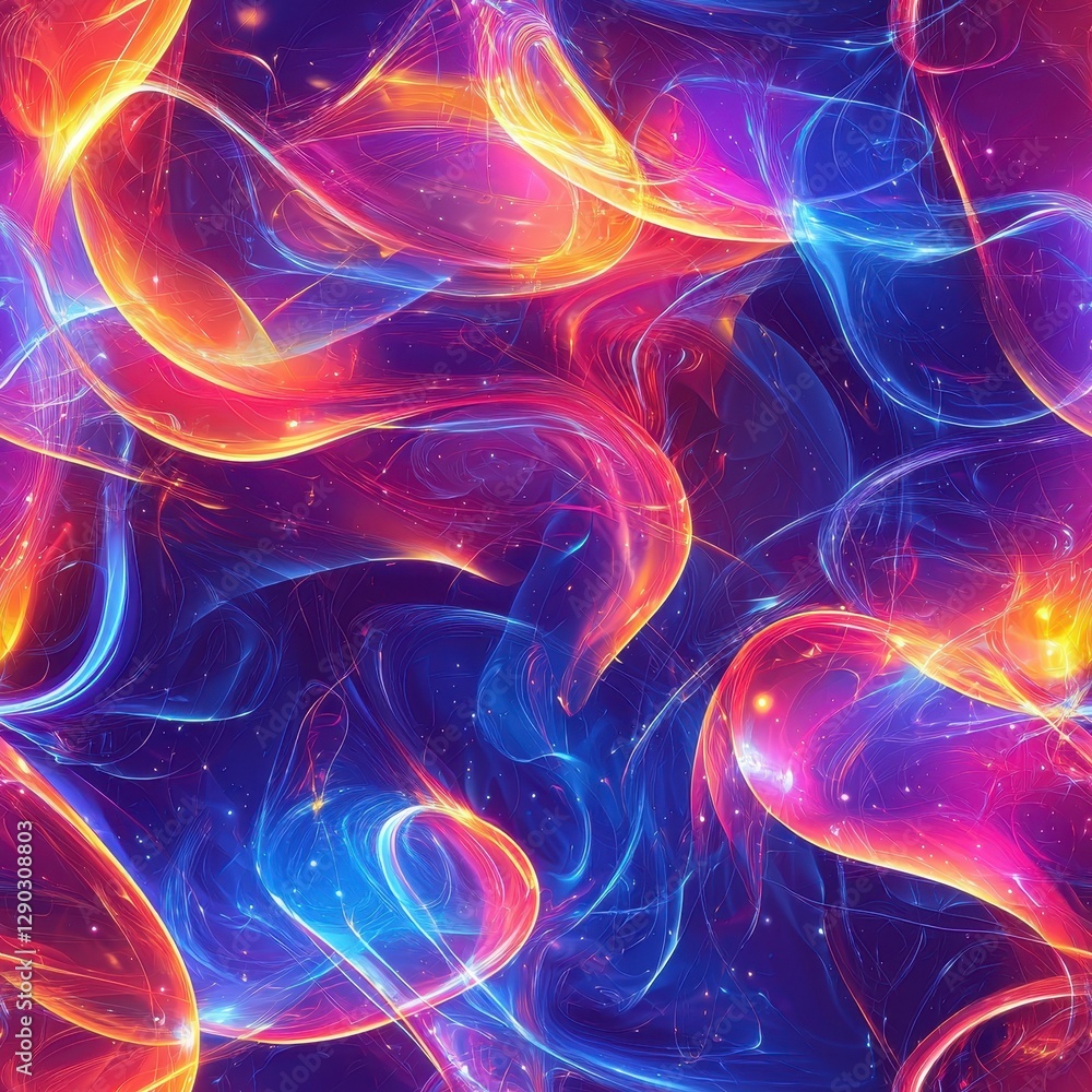 Aufkleber colorful smoke clouds in vibrant hues creating a dreamy and ethereal effect in a stunning abstract d
