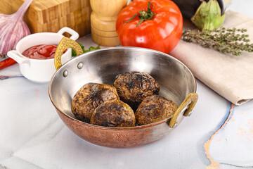 Baked potato barbecue with skin