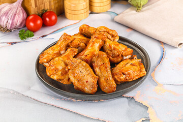 Grilled spicy chili chicken wings