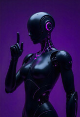 robot cyborg woman