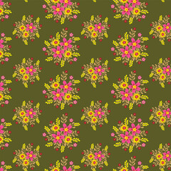 PrintBrown Floral Spray - Etsy