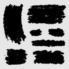 A collection of creative and modern black brushes