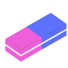 Flat Eraser Illustration