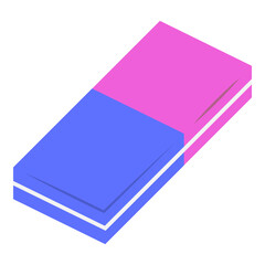 Flat Eraser Illustration