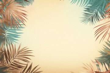 Naklejka premium Palm leaves backgrounds outdoors nature.