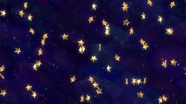 Magic star night gold swirling background loop tile. This is a loopable and tileable retro wallpaper