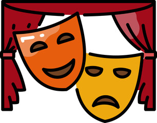 Theater arts subject line icon