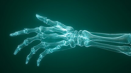 X-Ray Hand Gesture Medical Illustration