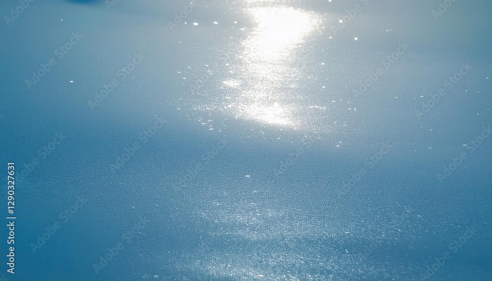Leinwandbilder soft sunlight reflection on the textured frozen lake surface with shimmering ice crystals, creating 