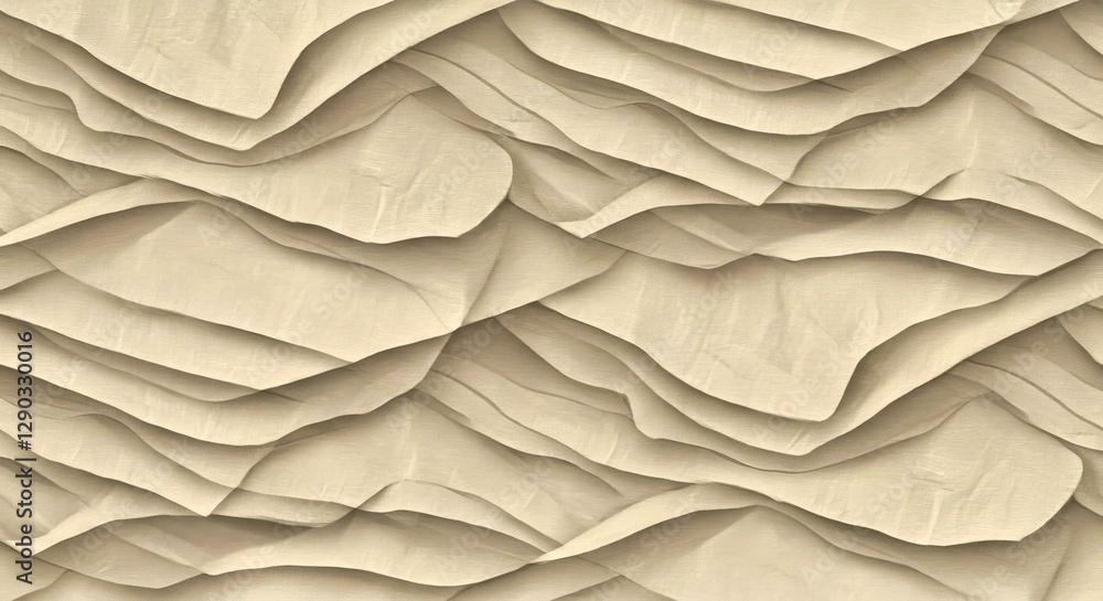 Aufkleber abstract texture of muslin fabric with soft, irregular folds and subtle texture in neutral tones lik