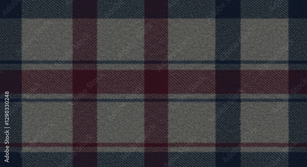 Poster classic plaid pattern: a timeless plaid pattern in a sophisticated color palette, featuring a harmon