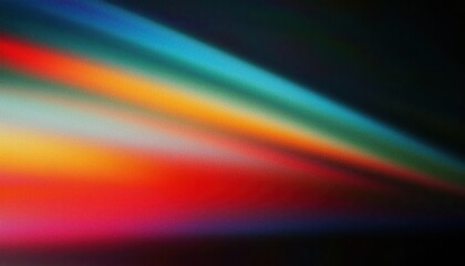 diagonal spectrum light streaks on black background, vibrant abstract gradient with smooth blur for digital art, background