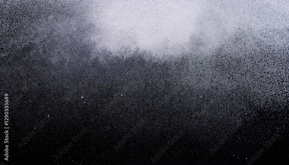 Aufkleber mysterious condensation pattern on dark glass with abstract shapes and water droplets, perfect for b