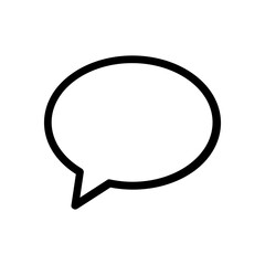 speech bubble illustration icon