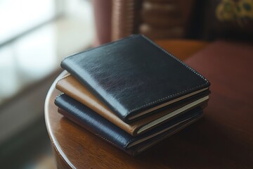 Stack of Premium Leather Notepads