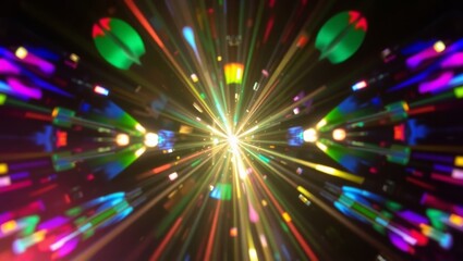 Cinematic Sunburst Flare Overlay Warm Golden Rays