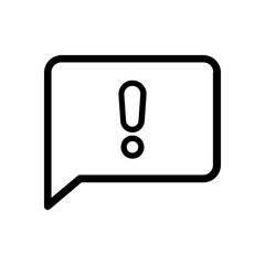 Exclamation illustration icon