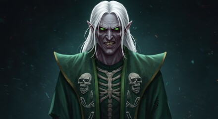 Sinister Elf Lord Digital Painting