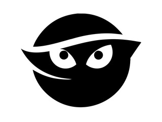Balck ninja logo Desigen
