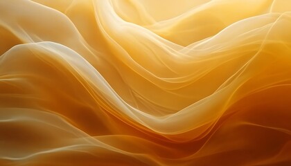 Fototapeta premium Abstract flowing fabric, golden tones, soft light