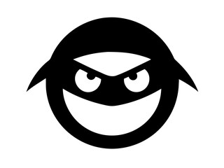 Balck ninja logo Desigen