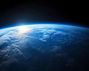 Earth from Space Sunrise