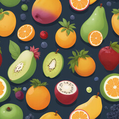 Fruitful Seamless Pattern This study explores the intricate relationship between blanching and enzym
