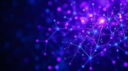 Obraz premium Technology Particle Abstract Background