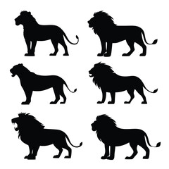Lion Shadow Silhouettes Pack