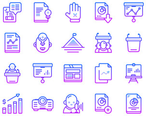 Set of Business Presentation icons	
