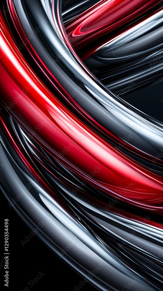 Poster geometric abstraction, bold angular forms, surreal geometry, neon highlights, sharp edges, fluid int