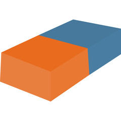 Flat Eraser Illustration