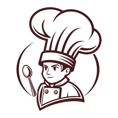 Classic Chef Hat Silhouette Design