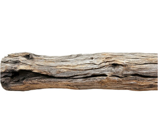 Fototapeta premium Detailed Closeup of Weathered Driftwood Log, Rustic Texture and Natural Gray Brown Tones