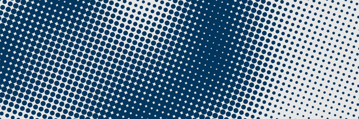Dotted gradient vector illustration, white and black halftone background, horizontal seamless dotted lines, monochrome dots texture backdrop, retro effect. modern