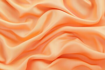Obraz premium Soft Peach Fuzz Satin Fabric Texture Background: Elegant, Luxurious, Smooth, Silky, Gentle, Dreamy, Romantic, Delicate, Subtle, Chic, Fashionable, High-End, Premium, Upscale, Refined, Sophisticated, 