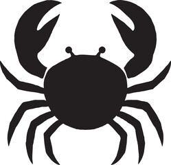 Crab silhouette icon illustration