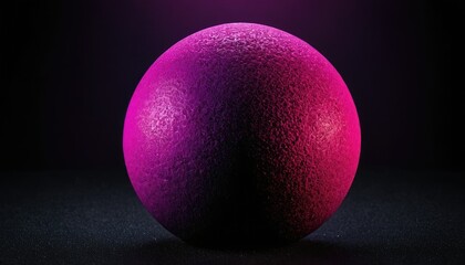 Pink spheres Isolated on black background 3D render
9